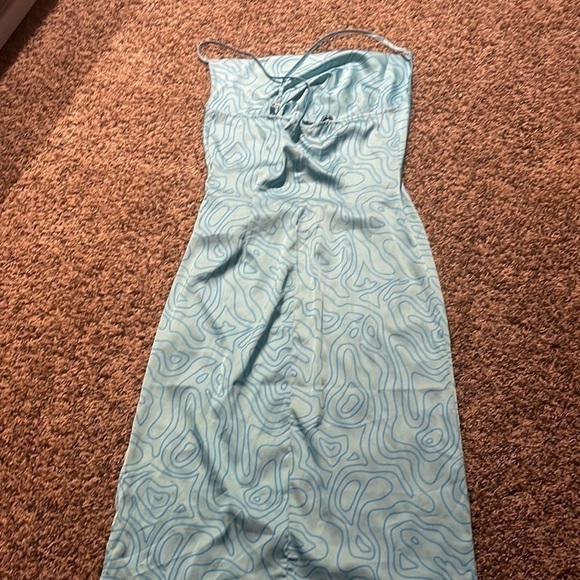 Slate & Willow Aqua Slip Dress - Picture 7 of 12